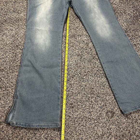 Fashion Nova Vintage Wash Blue Jeans Ankle Slits Women's Plus Sz 18 YJ23DN22 - Picture 9 of 12